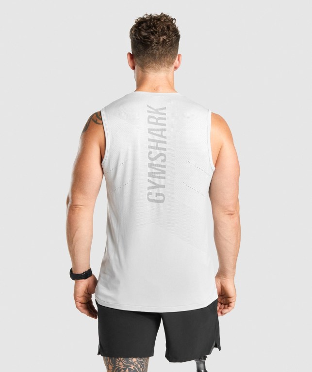 Tank Top Gymshark Apex Seamless Hombre Grises Claro | oem8vgtJ3na