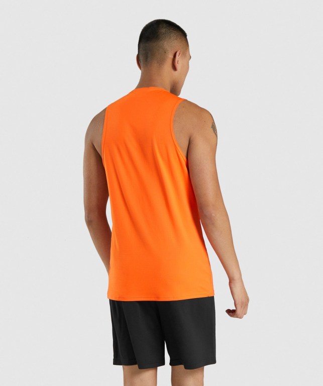 Tank Top Gymshark Arrival Hombre Naranjas | tmGnsMVz4pm