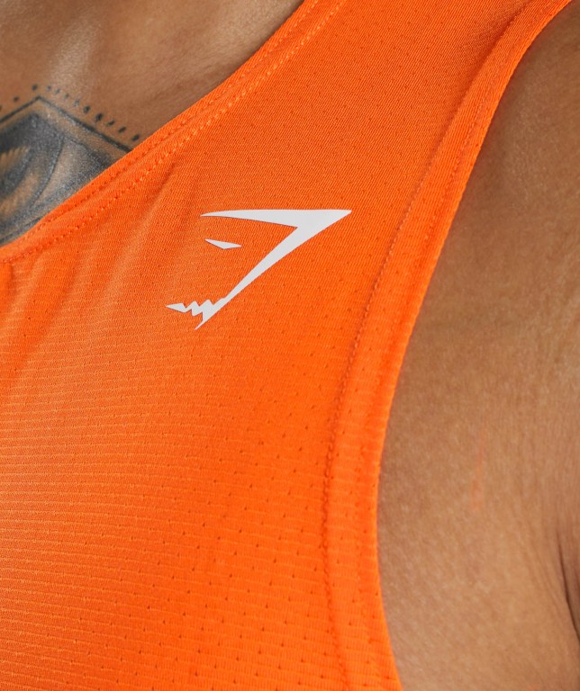 Tank Top Gymshark Arrival Hombre Naranjas | tmGnsMVz4pm