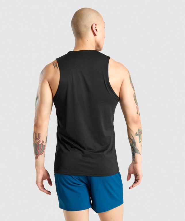 Tank Top Gymshark Arrival Hombre Negros | 5cYtL9Z5Wna