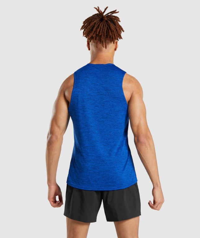 Tank Top Gymshark Arrival Marl Hombre Azules | XBzvaAAT7wP