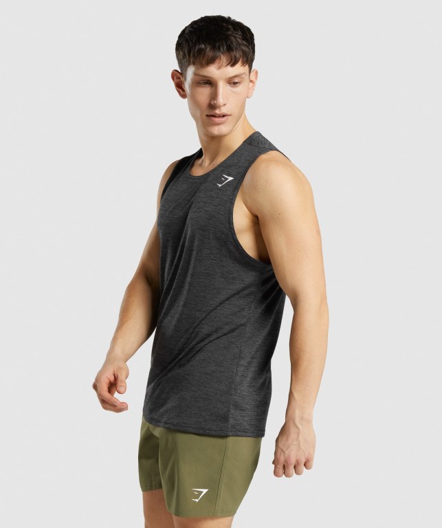 Tank Top Gymshark Arrival Marl Hombre Negros | S7wmP1Ky8iq