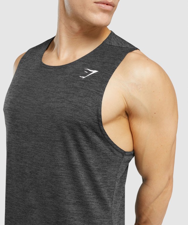 Tank Top Gymshark Arrival Marl Hombre Negros | S7wmP1Ky8iq