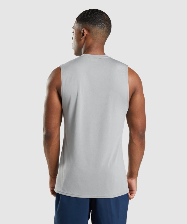 Tank Top Gymshark Arrival Sin Manga Hombre Grises | HZbtnNqHrgh