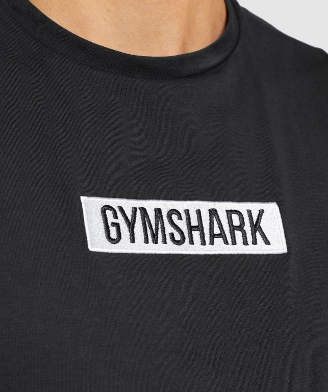 Tank Top Gymshark Central Drop Arm Hombre Negros | SZTMGu2bOiR