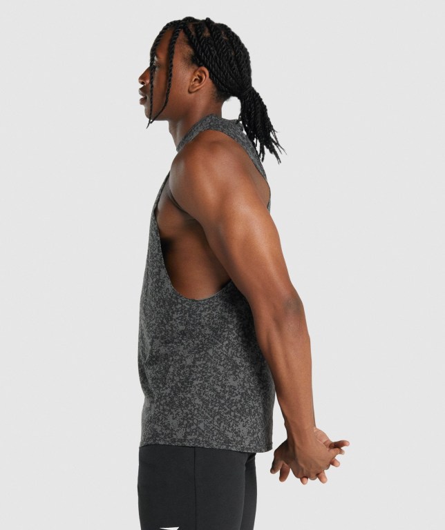 Tank Top Gymshark Critical 2.0 Drop Arm Hombre Grises | Jt7JFCoYBdN