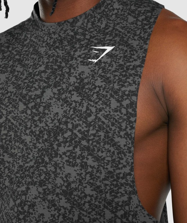 Tank Top Gymshark Critical 2.0 Drop Arm Hombre Grises | Jt7JFCoYBdN