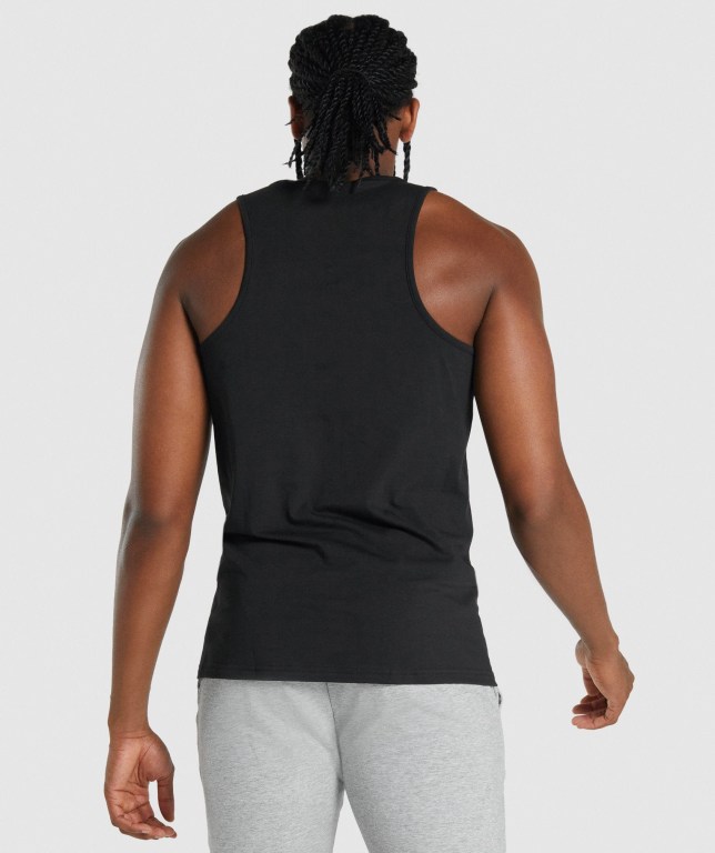 Tank Top Gymshark Critical 2.0 Hombre Negros | H9qHNwnFvth