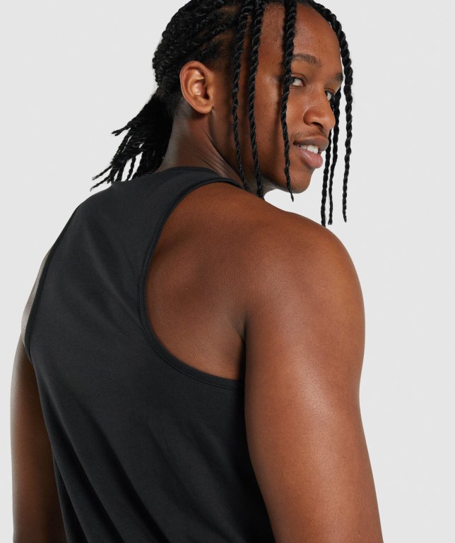 Tank Top Gymshark Critical 2.0 Hombre Negros | H9qHNwnFvth