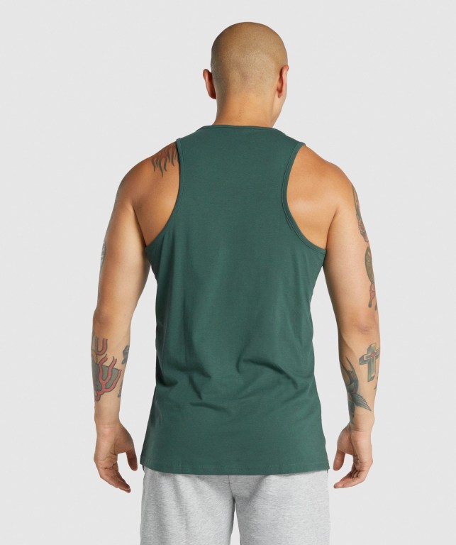 Tank Top Gymshark Critical 2.0 Hombre Verdes Oscuro | KNVFQuaQcxa