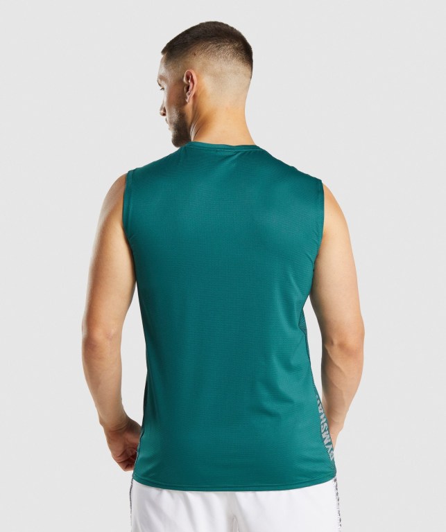 Tank Top Gymshark Deporte Hombre Turquesa | qgbcZW8w5AI