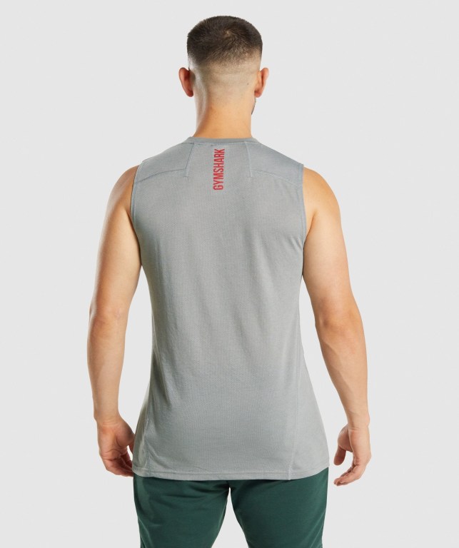 Tank Top Gymshark Hyper Power Hombre Grises | SSfBKAOS6Xy