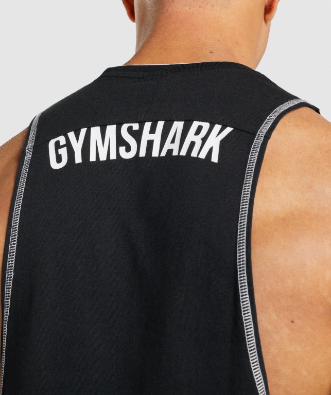 Tank Top Gymshark Recess Hombre Negros | hKgVCYvfumD