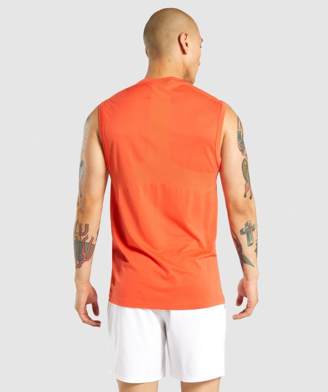 Tank Top Gymshark Regulate Entrenamiento Hombre Naranjas | PqXAcu6DcJB