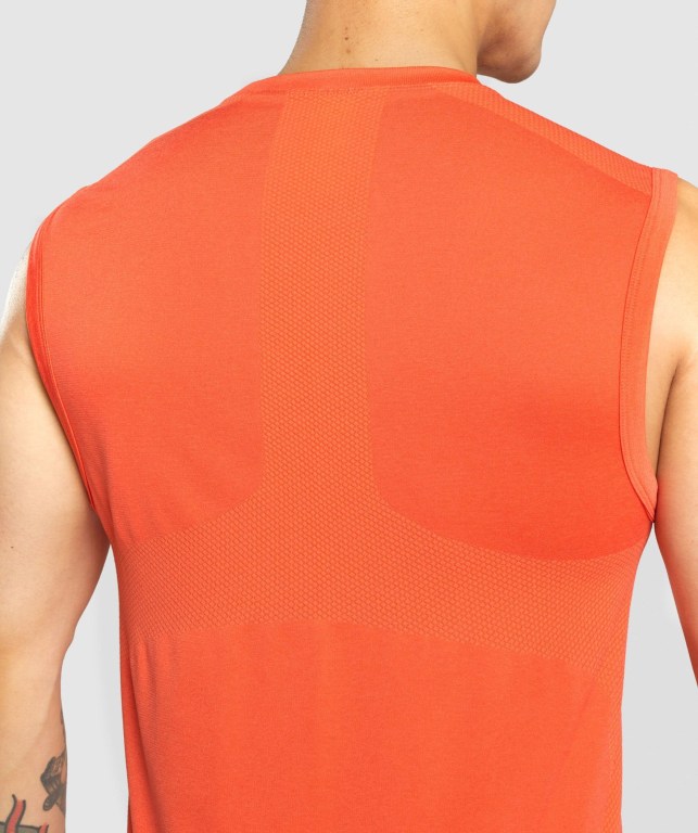 Tank Top Gymshark Regulate Entrenamiento Hombre Naranjas | PqXAcu6DcJB