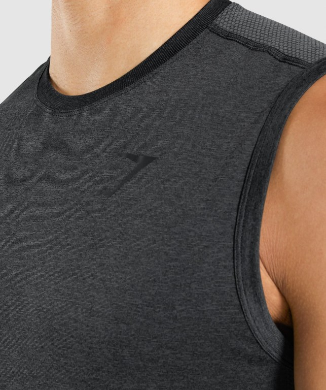 Tank Top Gymshark Regulate Entrenamiento Hombre Negros | ejTQWVcSJJI