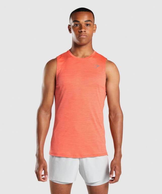 Tank Top Gymshark Speed Hombre Naranjas | 6NFStmBguhW