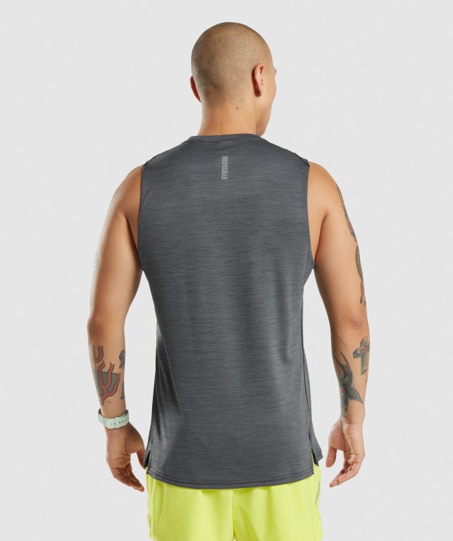 Tank Top Gymshark Speed Hombre Negros Grises | oYsHHV9X4uT